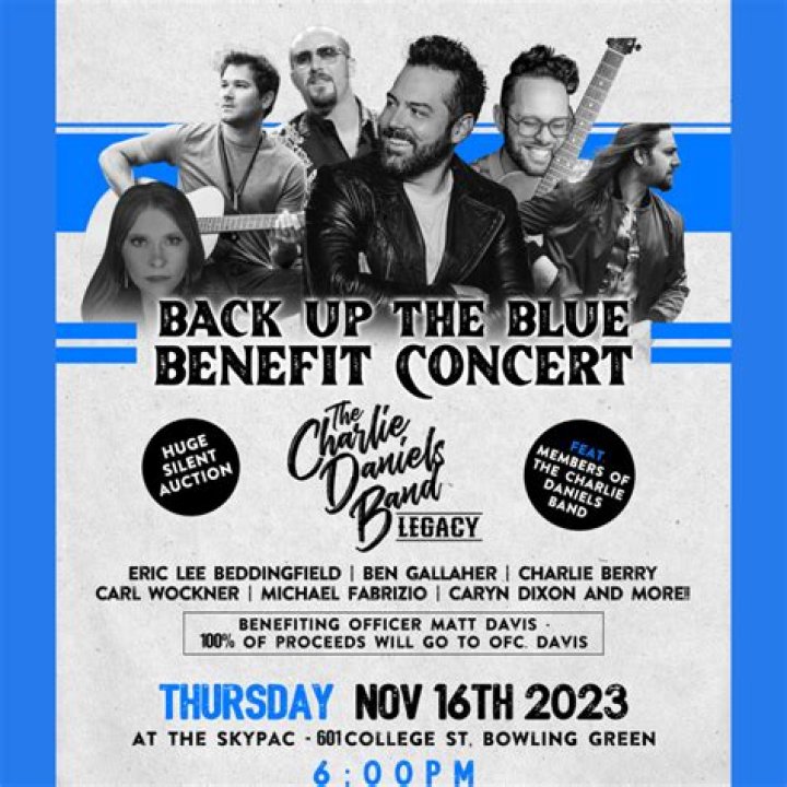 ‘Back Up The Blue’ Benefit Concert Announced Featuring The Charlie Daniels Legacy Band, Charlie Berry & More