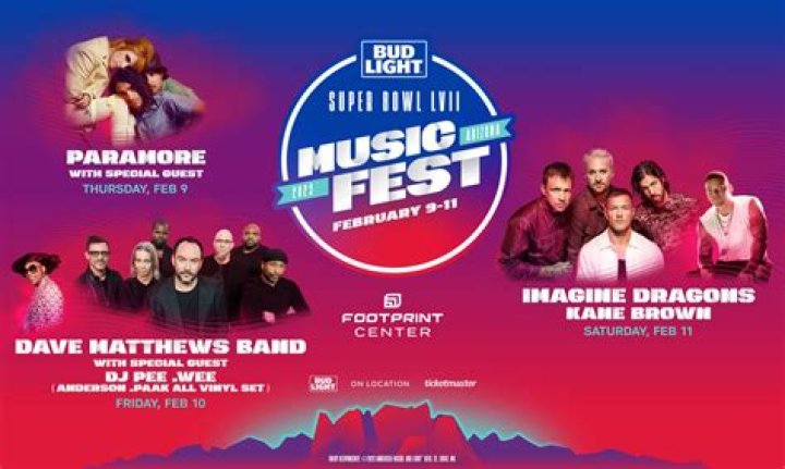 Bud Light Super Bowl LVII Music Fest Returns With Music’s Biggest Names – Dave Matthews Band, Imagine Dragons, Paramore, and More
