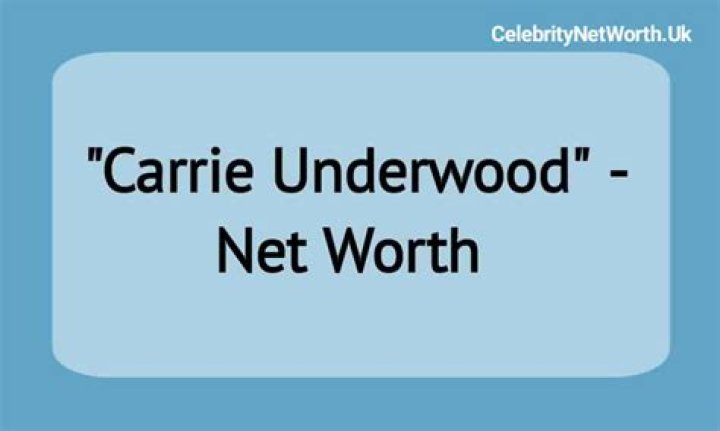 Carrie Underwood Net Worth | Celebrity Net Worth