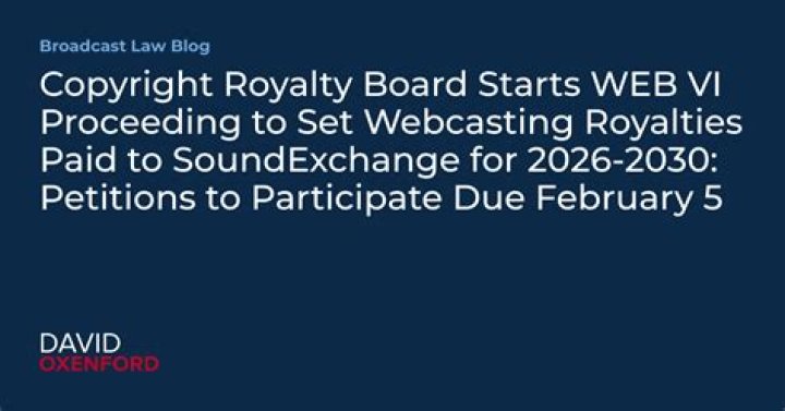 Copyright Royalty Board Starts The Final Countdown For New Mechanical Rates