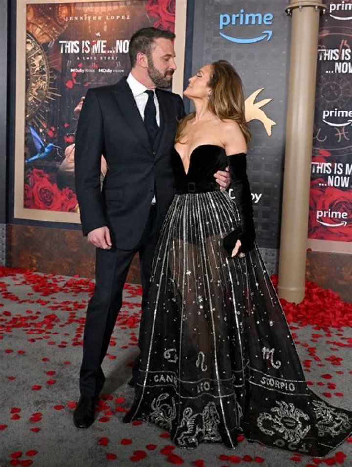Jennifer Lopez Wows in Sexy Golden Rose Bra & Pantsuit at ‘This Is Me…Now: A Love Story’ Premiere