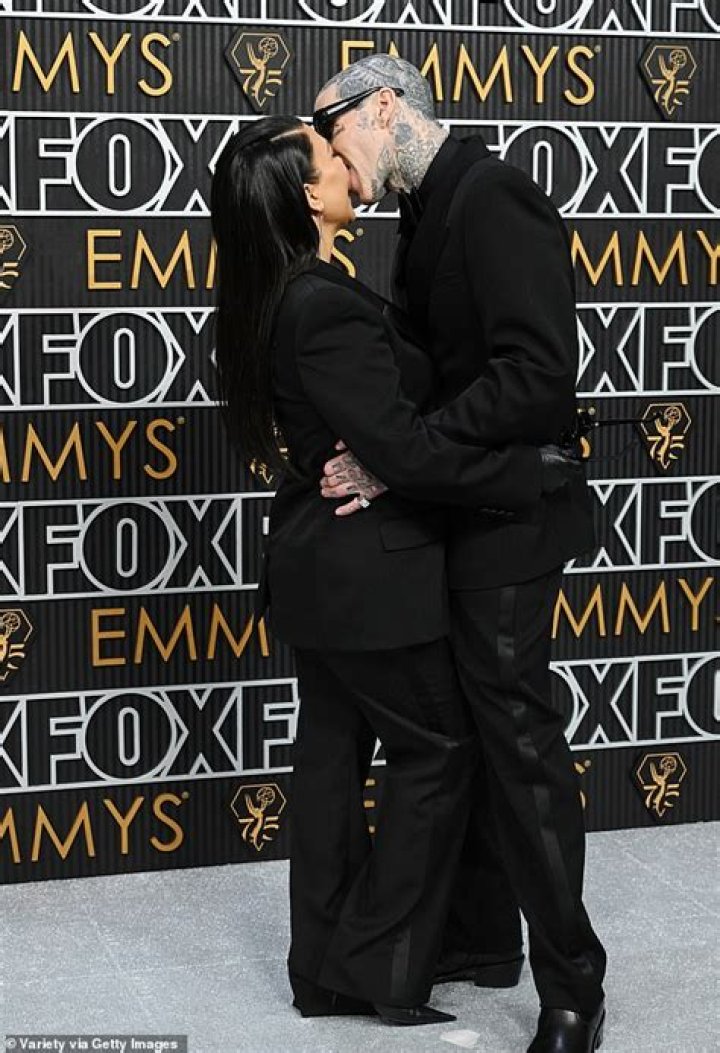 Kourtney Kardashian & Travis Barker Kiss During ‘Snowed In’ Valentine’s Day At Amangiri: Photos