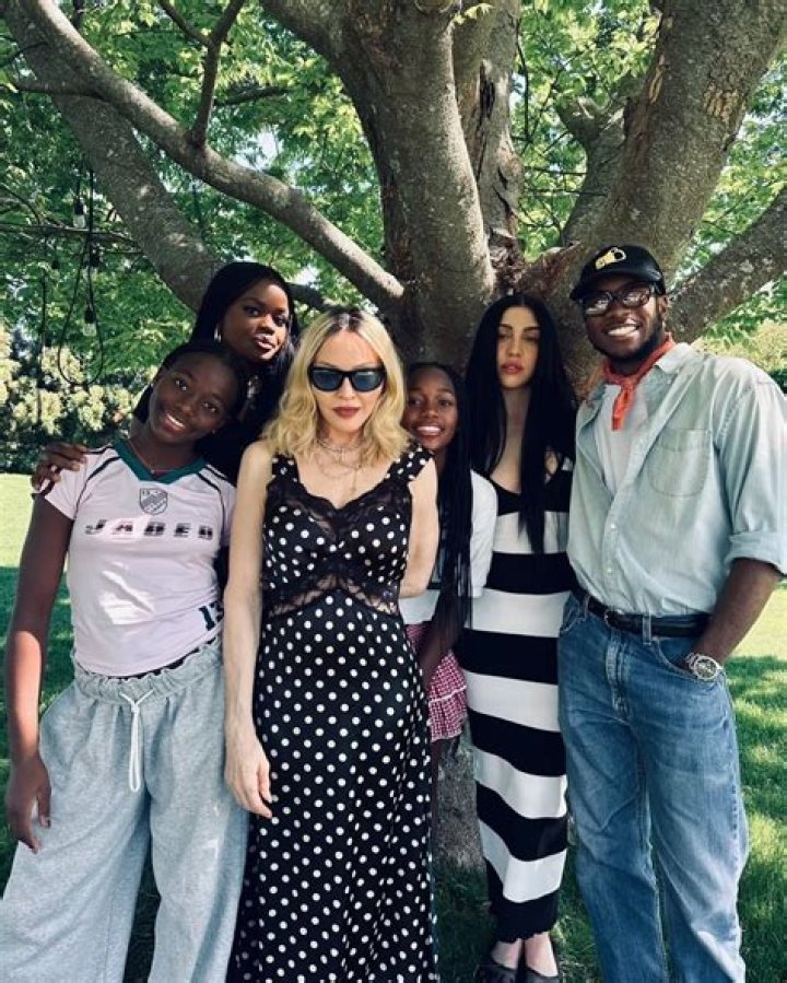 Madonna Snuggles Son David, 17, & Daughter Lourdes, 26, As She Says She’s ‘Lucky To Be Alive’