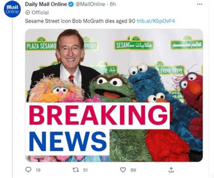 Sesame Street Icon Bob McGrath Dies at 90