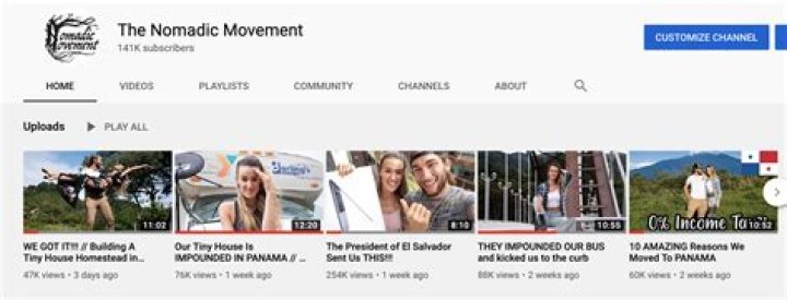 The Nomadic Movement Youtuber overview