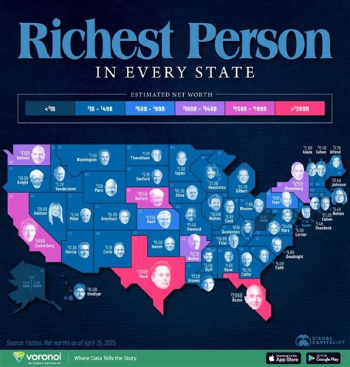 The Richest Person In Every State (2014)