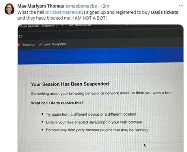 Ticketmaster Starts Blocking Some Suspected Bot Users