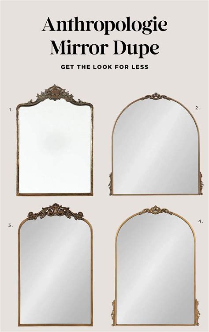 Walmart Sells an Anthropologie Mirror Dupe for $500 Less
