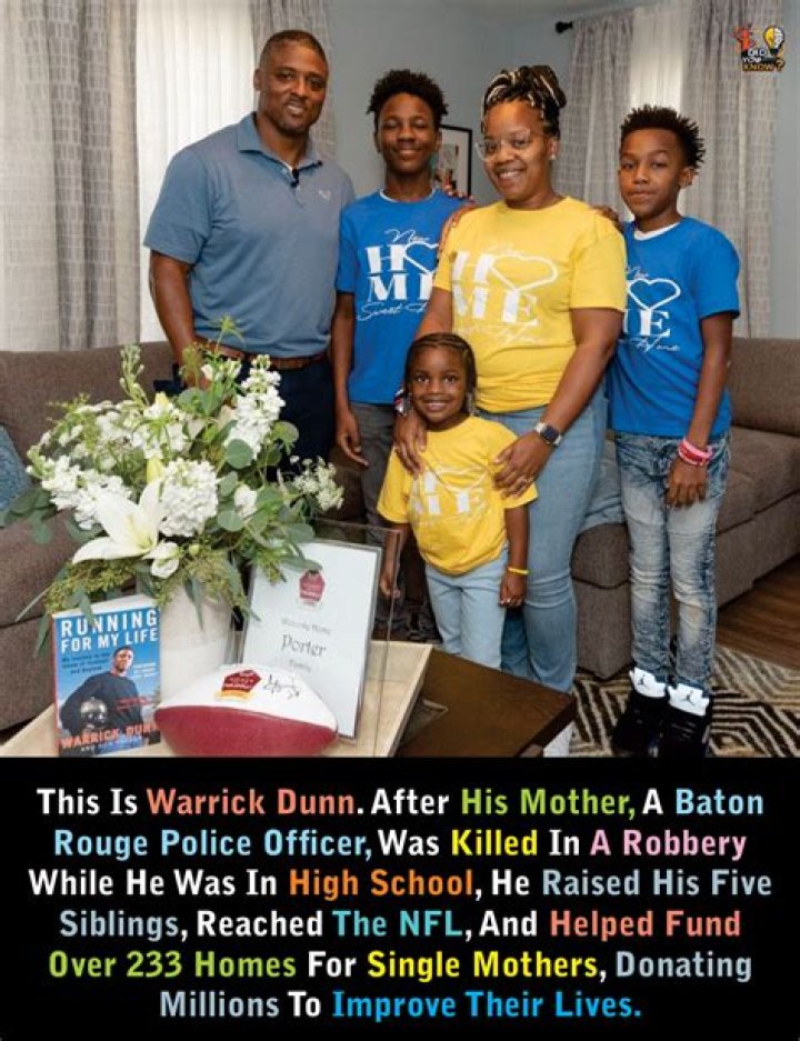 Warrick Dunn Net worth, Wife, Siblings, Family and mother.